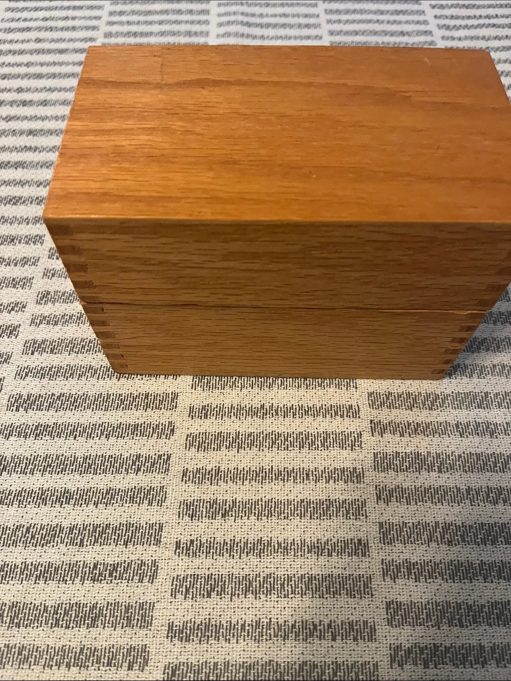 Stackable Wooden Jewelry Organizer Box in Natural Brown